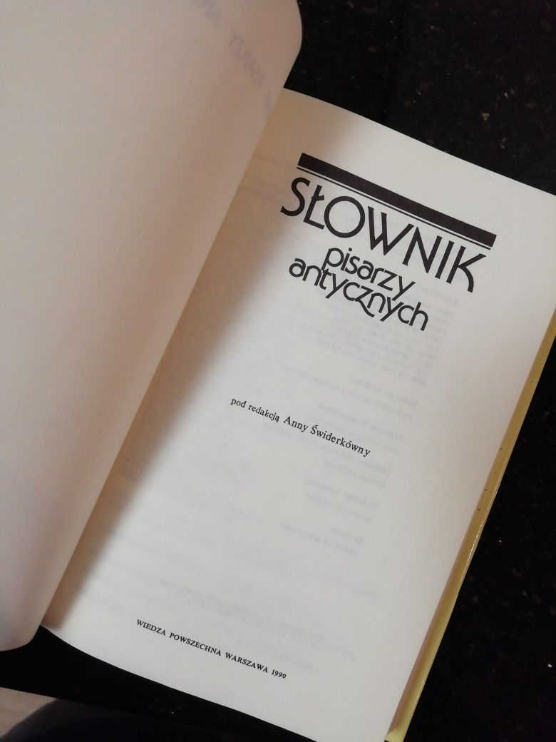 Słownik pisarzy antycznych Anna Świderkówna