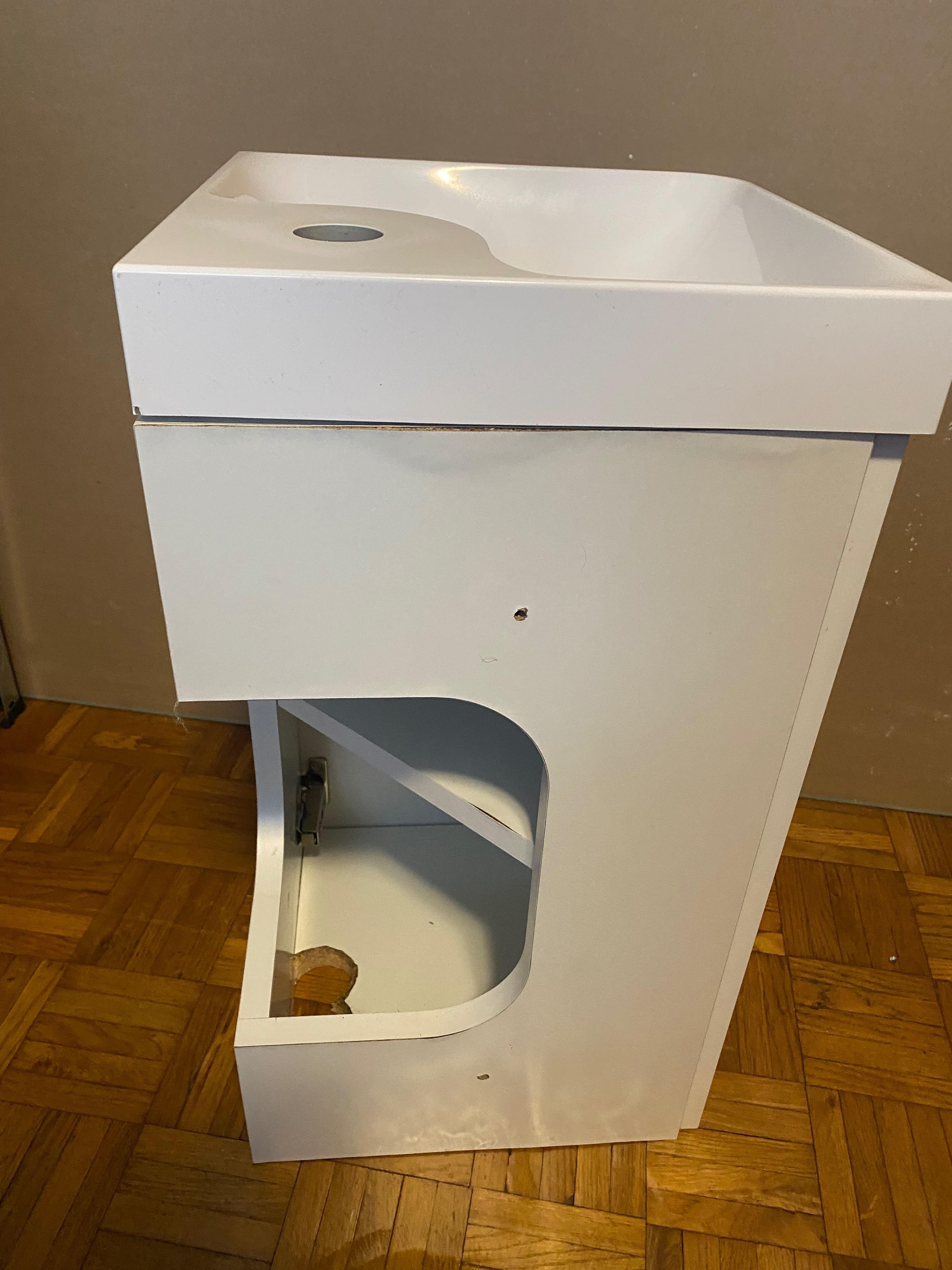 Zestaw szafka z umywalką 30 Corner Mirano
