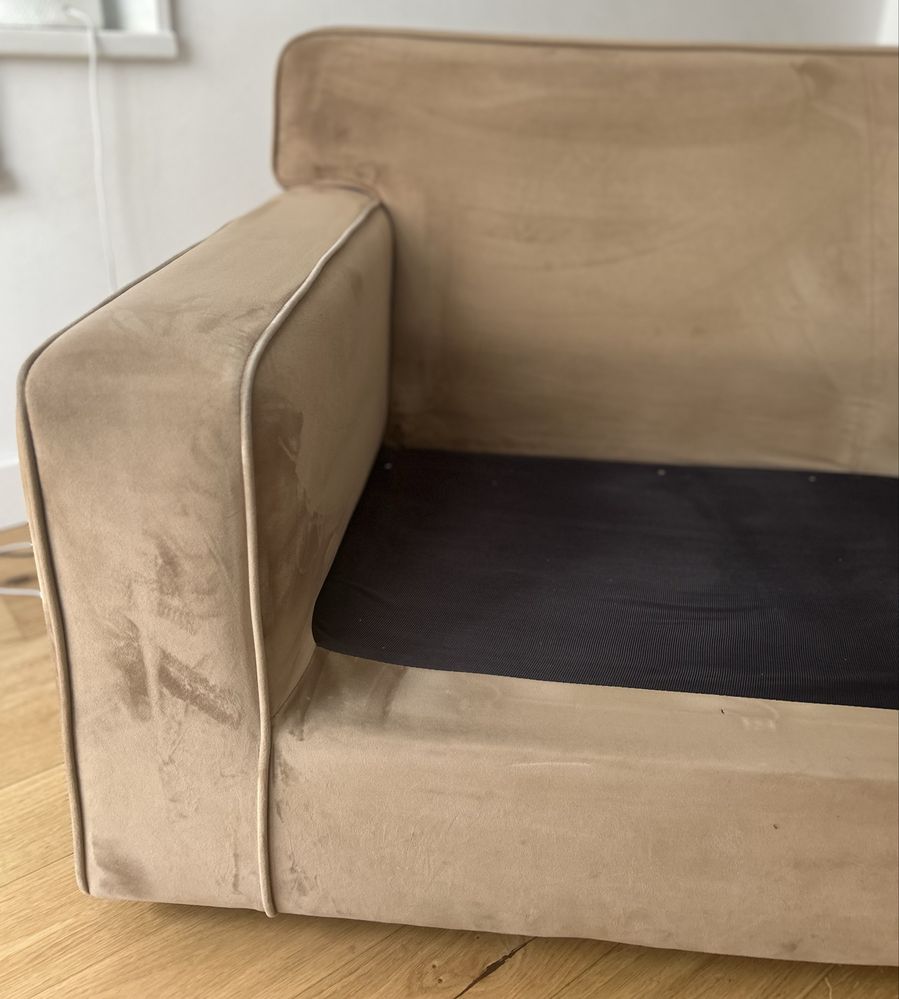 Sofa 3 lugares da Area em Veludo castanho