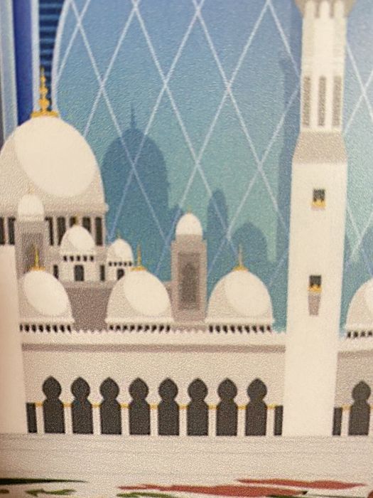 ABU DHABI | Placa Metalica Decorativa (nova)