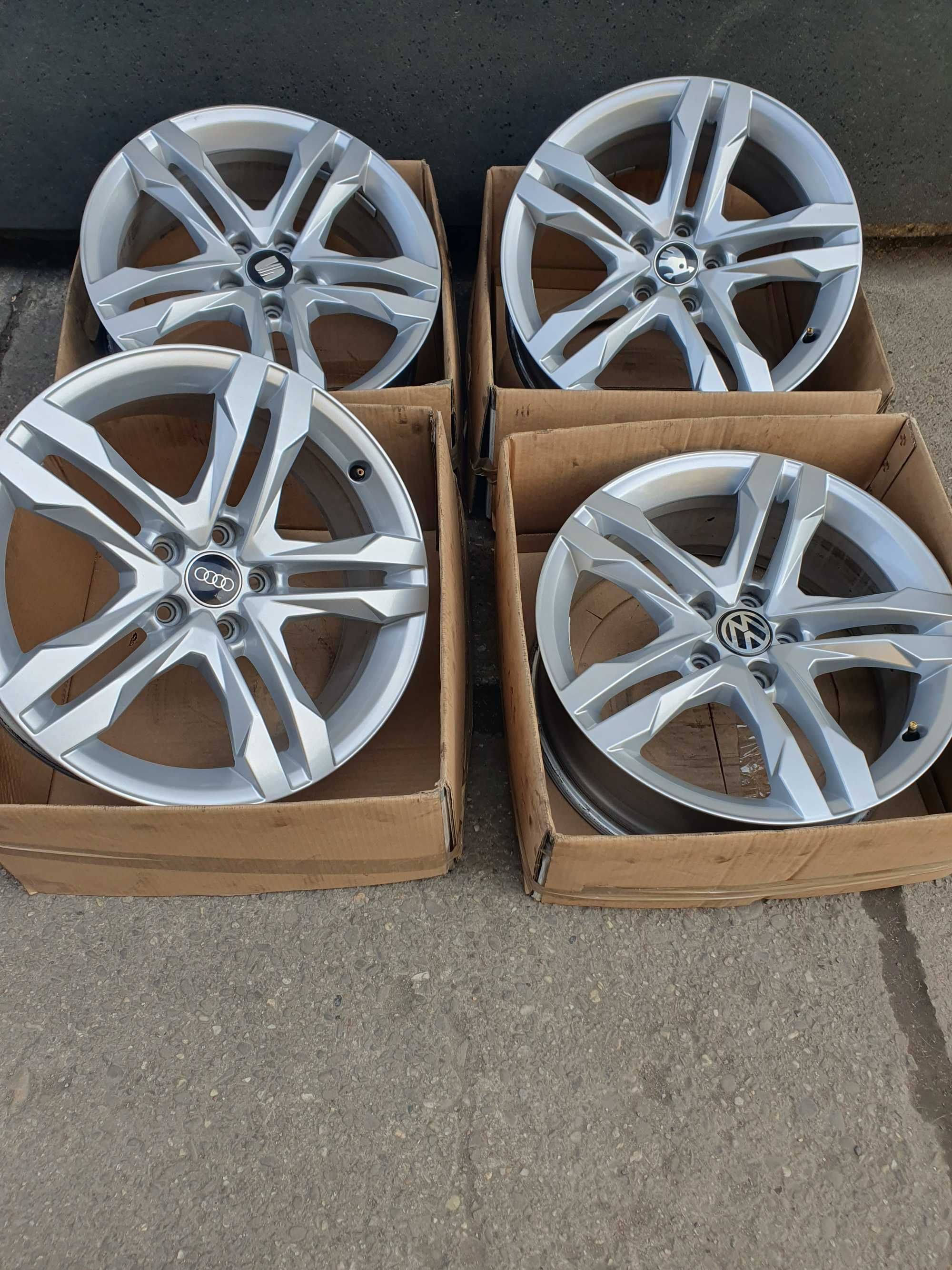 977#Felgi aluminiowe 7,5x18 et29 5x112 Audi A4 S4 B8 B9 A5 A6 C6 C7 Q5