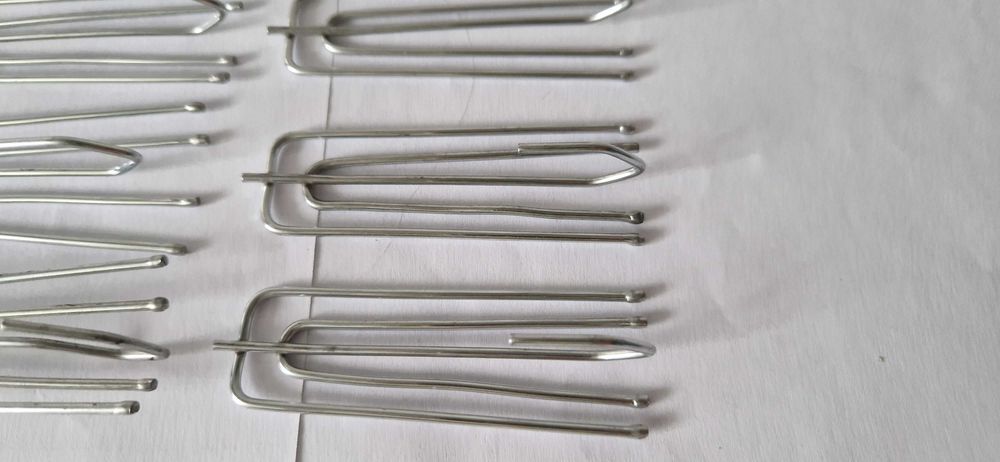 Zestaw 20 sztuk haczyków kurtynowych, stal nierdzewna
