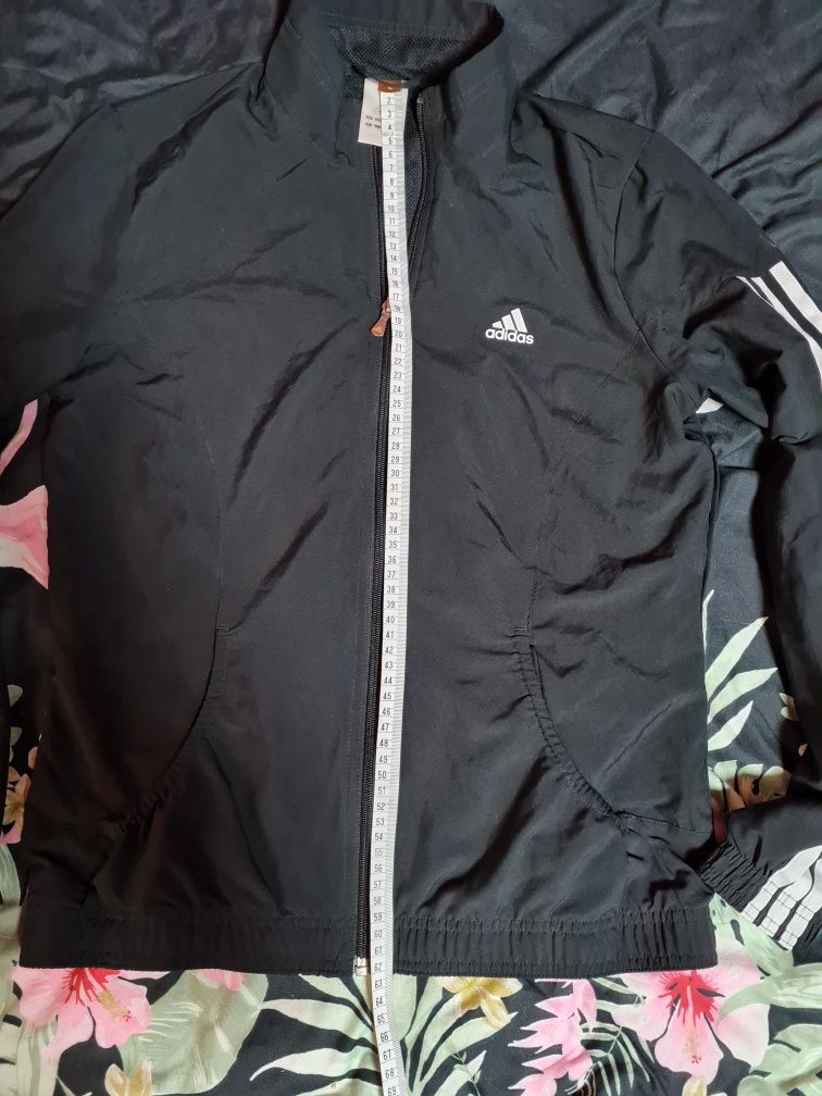 Adidas kurtka wiatrówka jesienna sportowa bomber r. M nike czarna