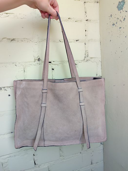 Нова шкіряна замшева сумка Mango