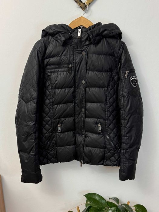 Kurtka puchowa czarna pikowana kurteczka zimowa Zora RockandBlue 38 M