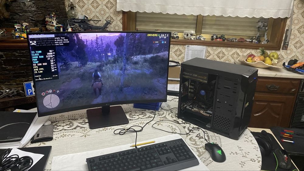 Pc gamer i3 com RX 580