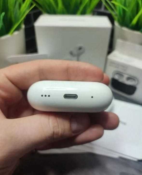 Топовые Наушники Airpods pro 2 с шумоподавлением 1в1 +чехол