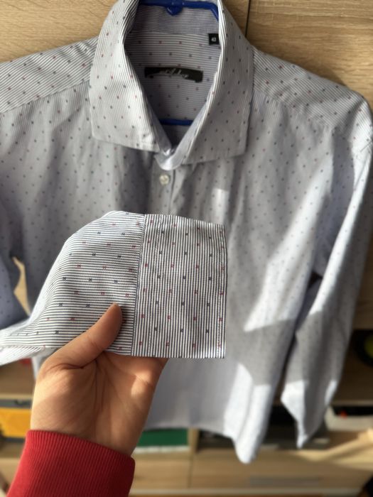 Чоловіча класична блакитна сорочка Arber