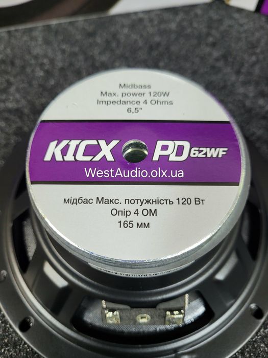 16см Мідбаси Kicx PD 62WF/динаміки в авто/колонки