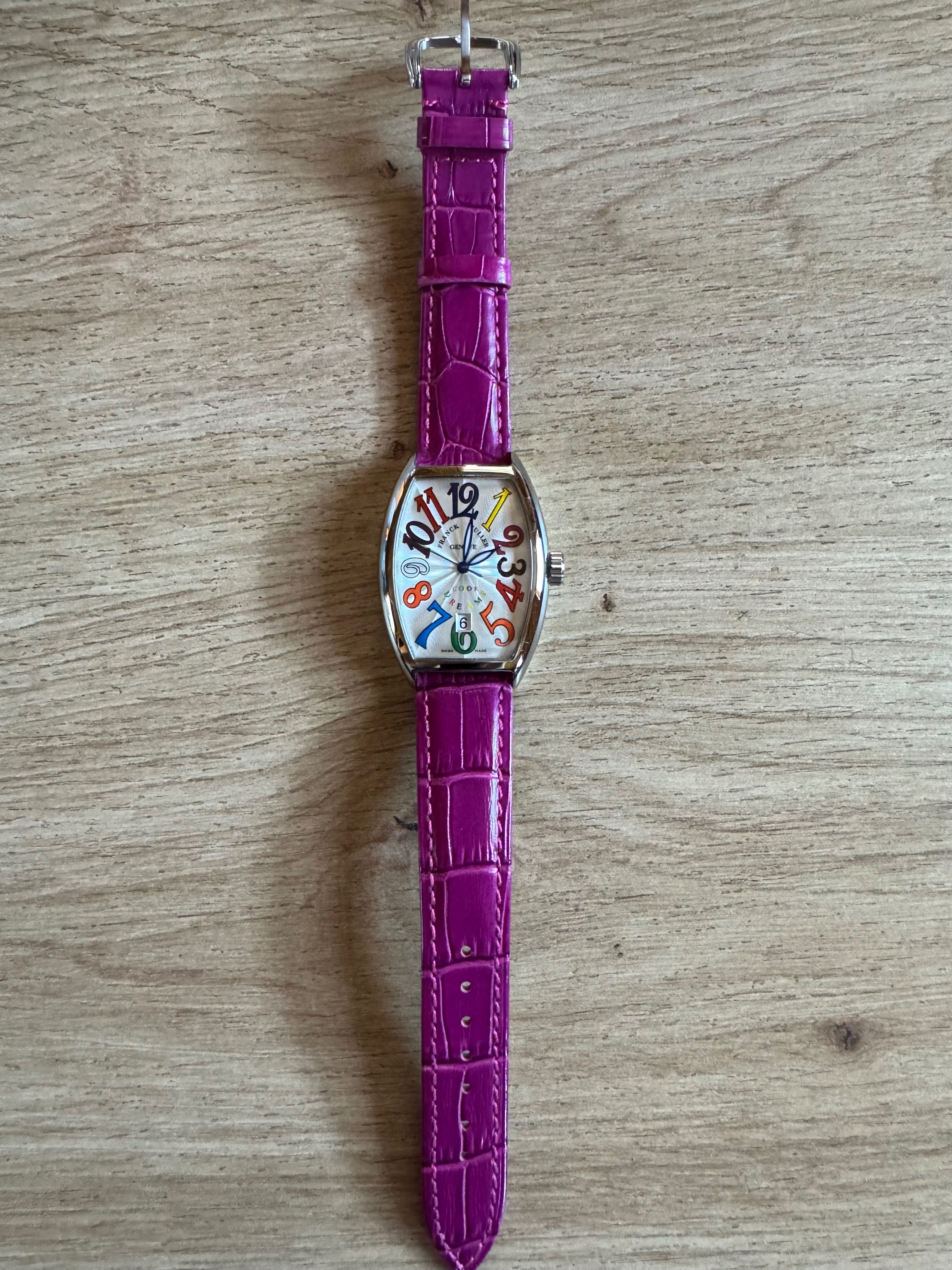 Zegarek w stylu Franck Muller różowy