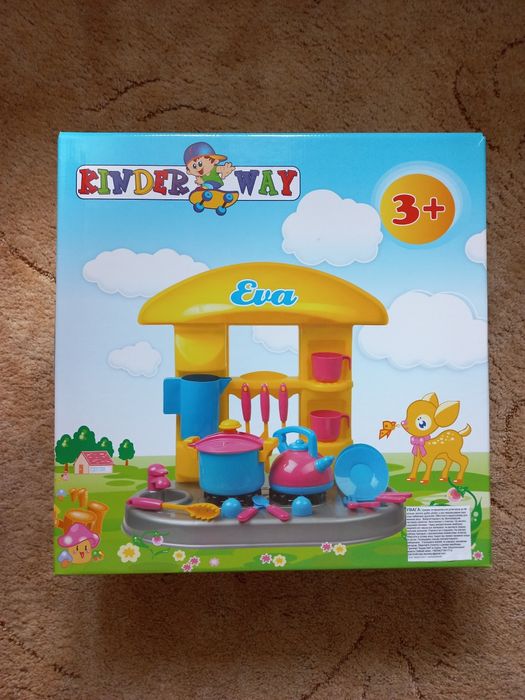 Дитяча іграшкова кухня, посуд Kunderway. Нова