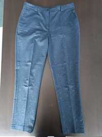 Spodnie damskie eleganckie cygaretki garniturowe 42