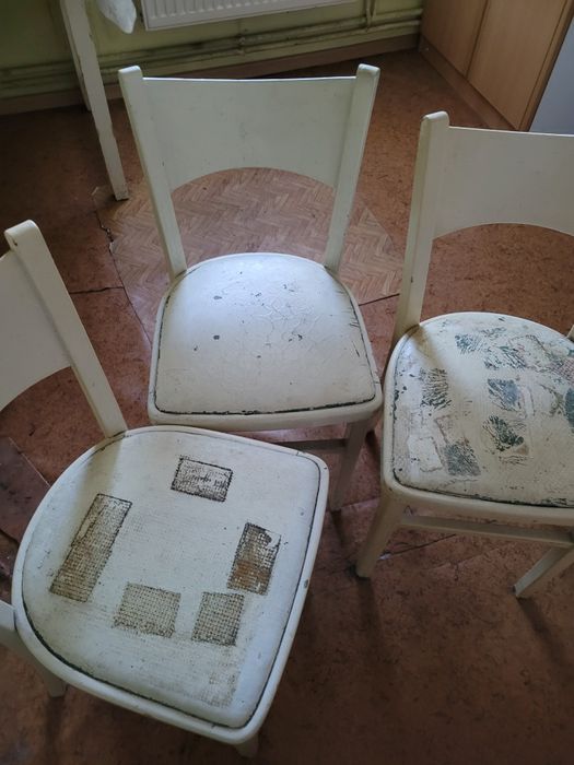 Krzesła Vintage PRL 3 szt., do renowacji. Odbiór osobisty Zielona Góra