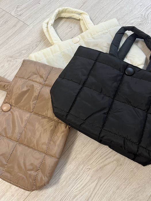 Стьобана сумка шопер дута сумка