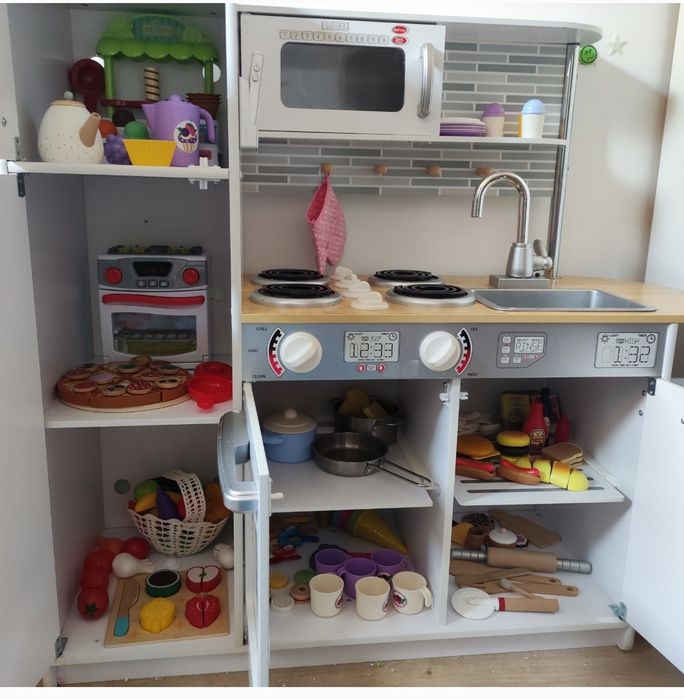 Biała kuchnia XXL Kidkraft drewniana super stan!