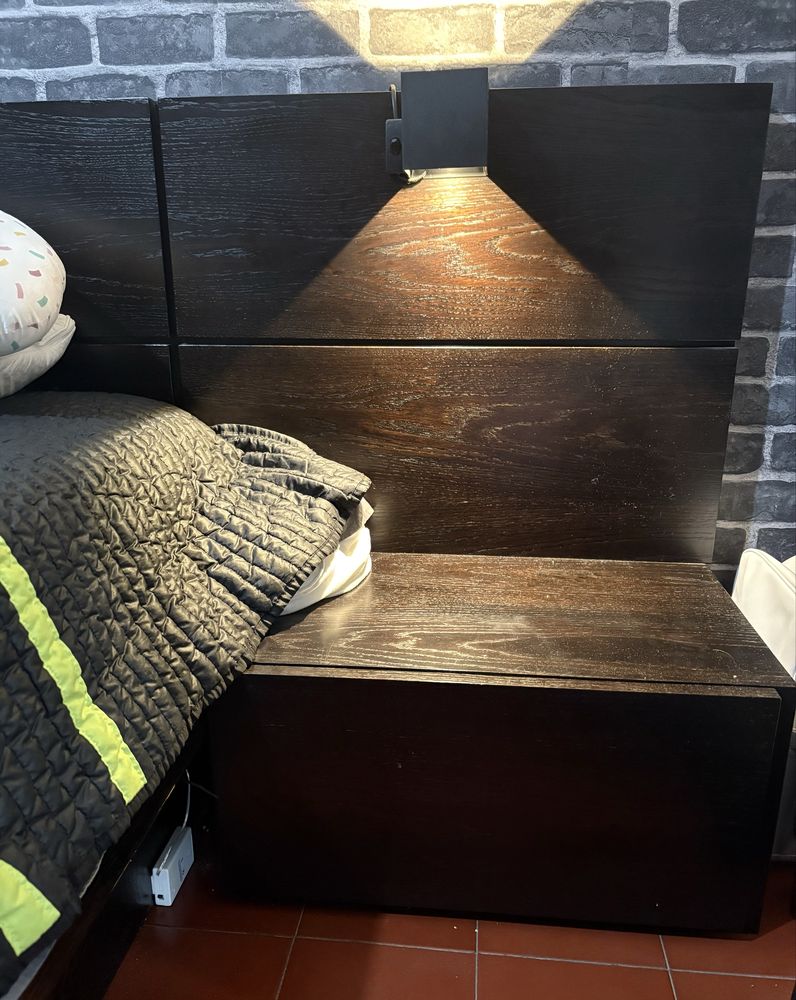 Cama de Casal sommier + cabeceira