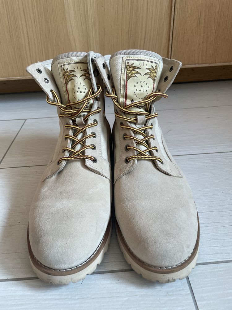 Trapery buty sznurowane męskie militarne Scotch & Soda 45