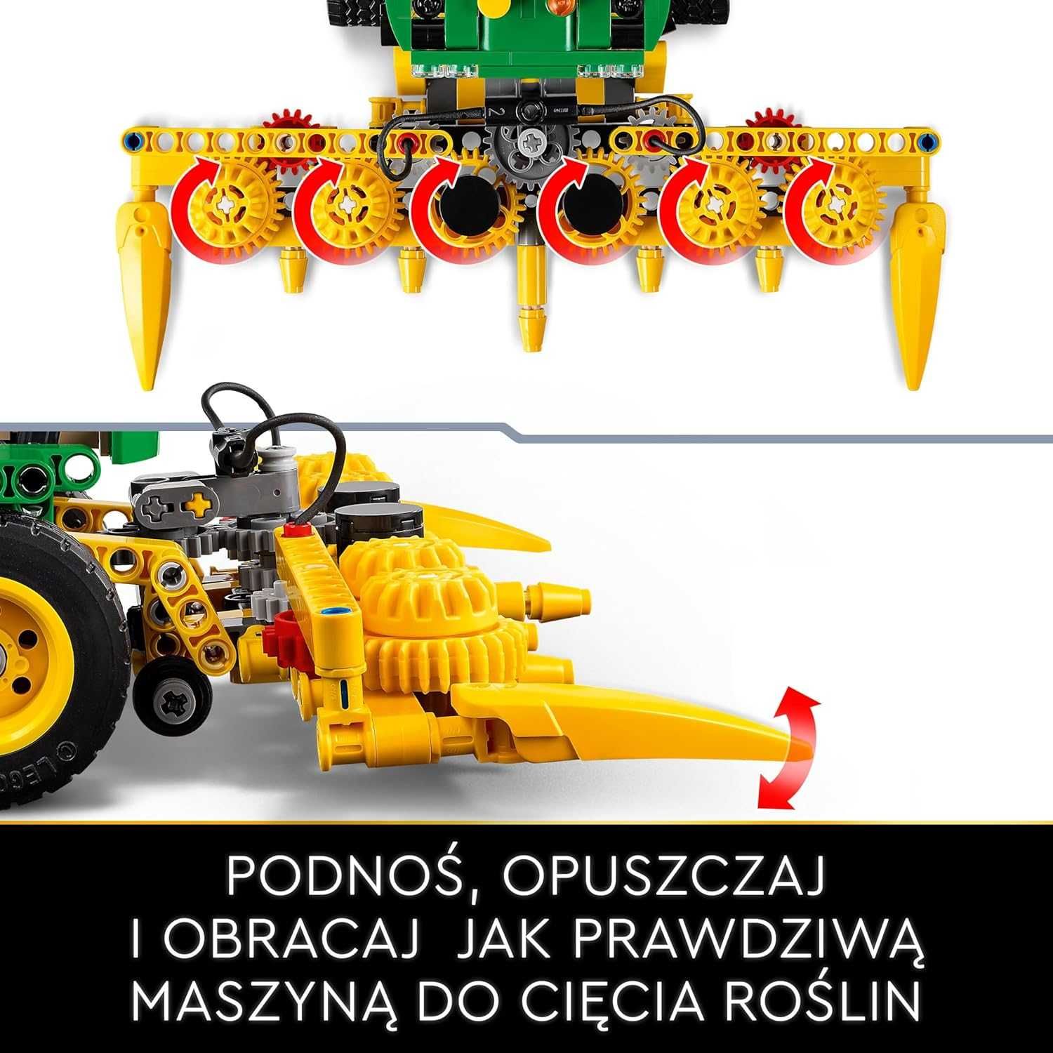 LEGO Technic John Deere 9700 Traktor z Klocków KREATYWNA ZABAWKA 42168