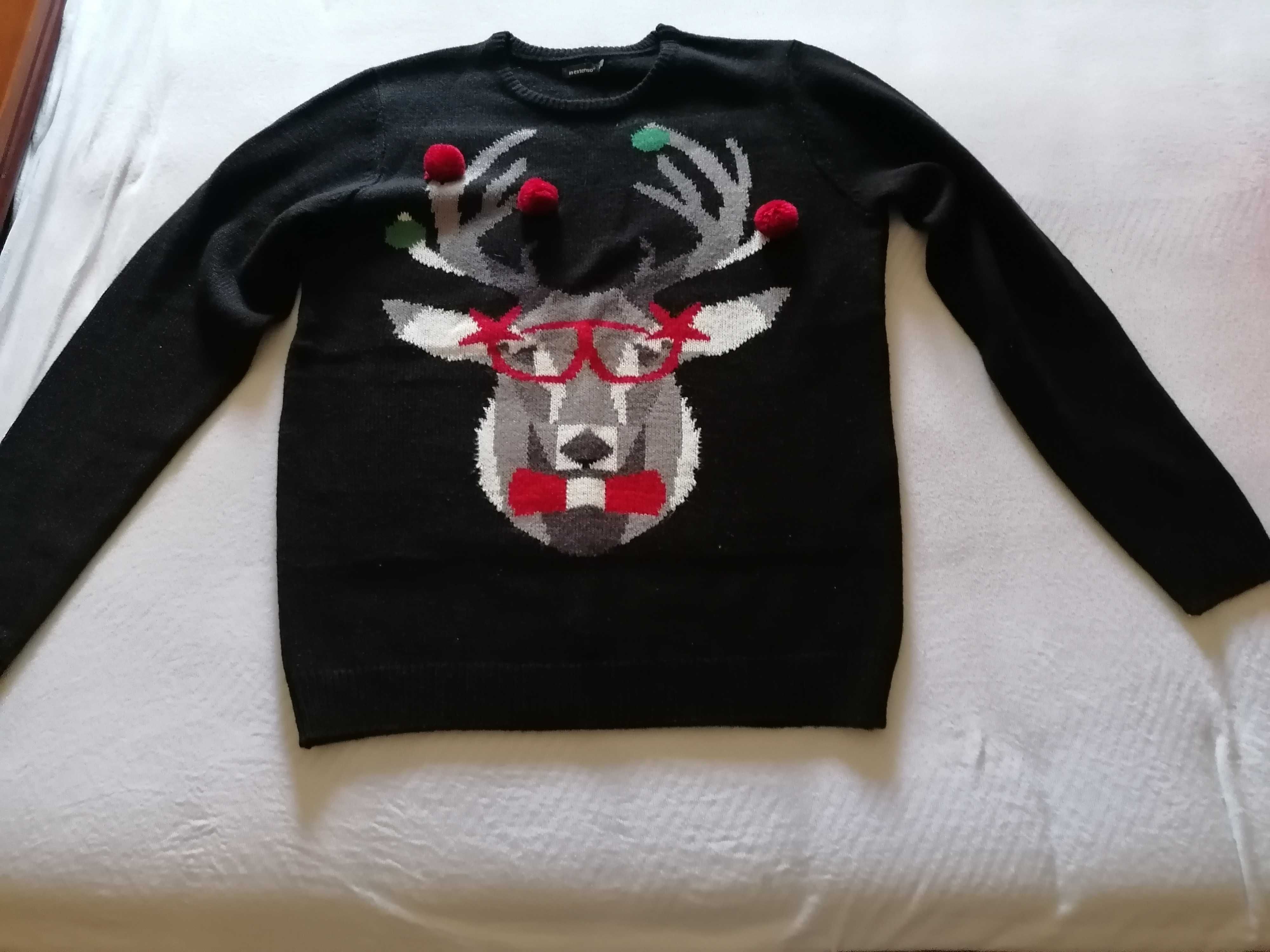 Camisola de malha de natal n L