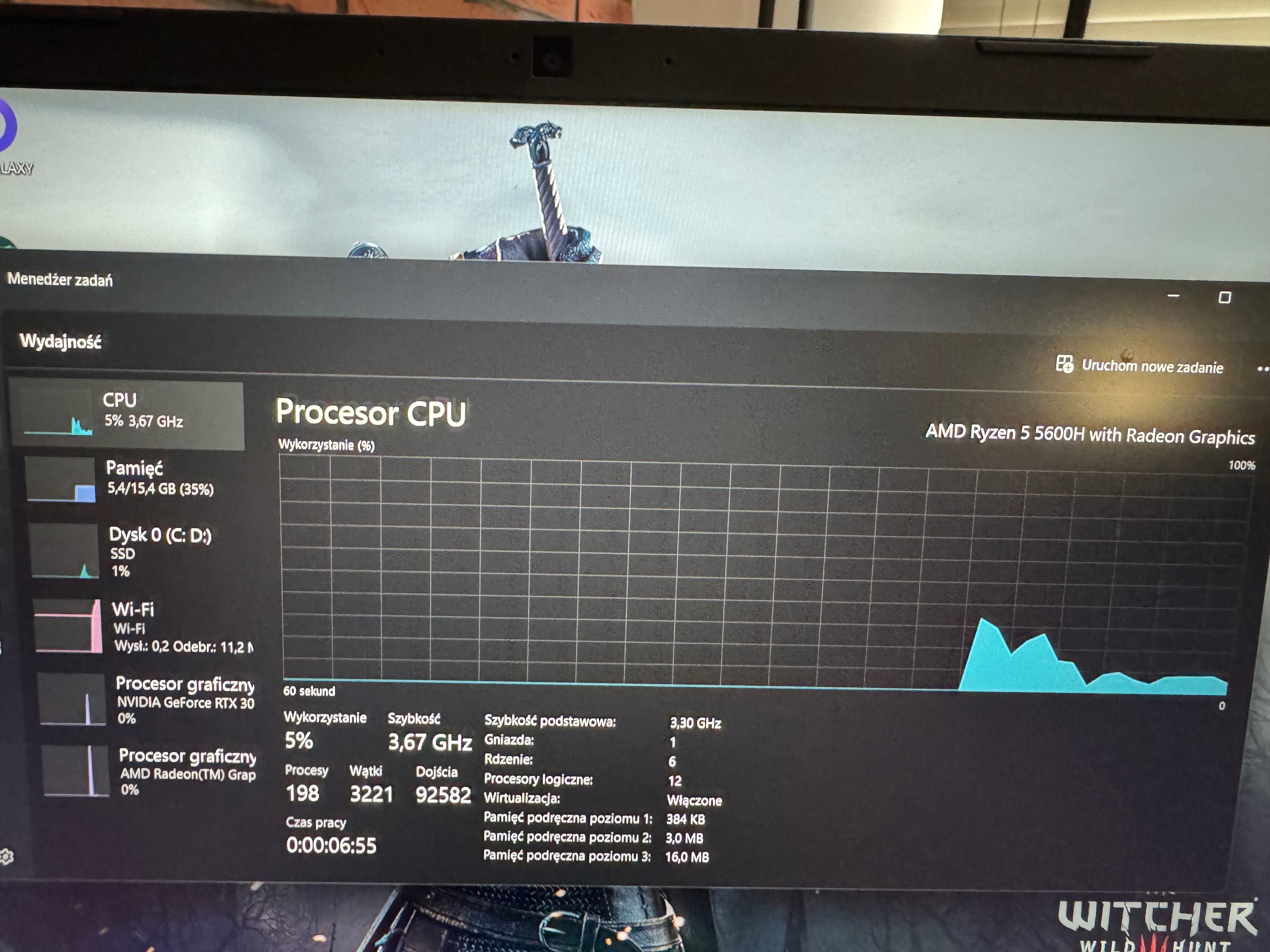 Acer Nitro 5 rtx 3060/ryzen5600/560ssd/16gb RAM