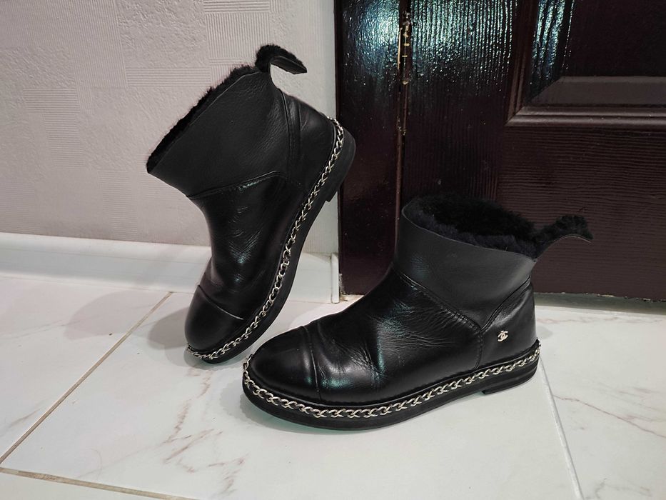 Ботинки зимние Шанель Chanel 39 размер, 24.5 см по стельке