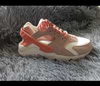 Nike Air huarache nowe buty adidasy snickersy biały beżowy morelowy da