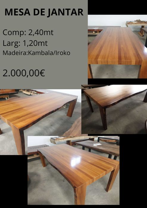 Mesa madeira maciça