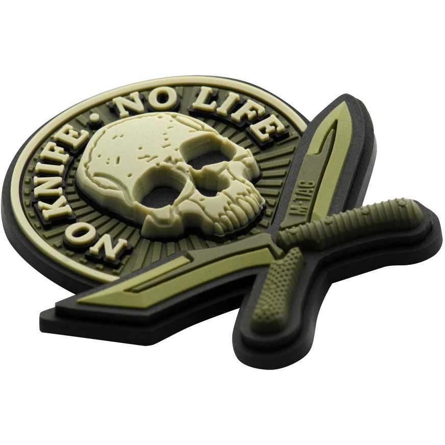 M-Tac Naszywka Patch No Knife - No Life 3D PVC Olive