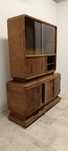 art deco kredens bufet witryna komoda orzech vintage