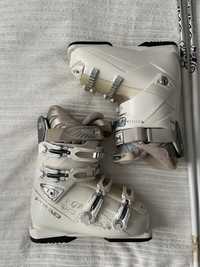buty narciarskie beżowe złote białe kremowe head damskie