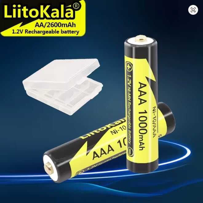 Аккумулятор мини пальчиковый ААА NI-MH 1000mah 1.2V Liitokala