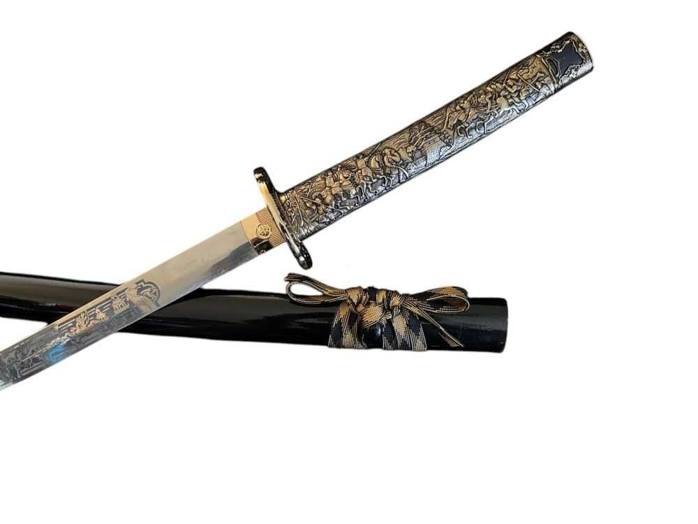 grawerowana katana JAPOŃSKA MASAMUNE ODA miecz samurajski 180 +STOJAK
