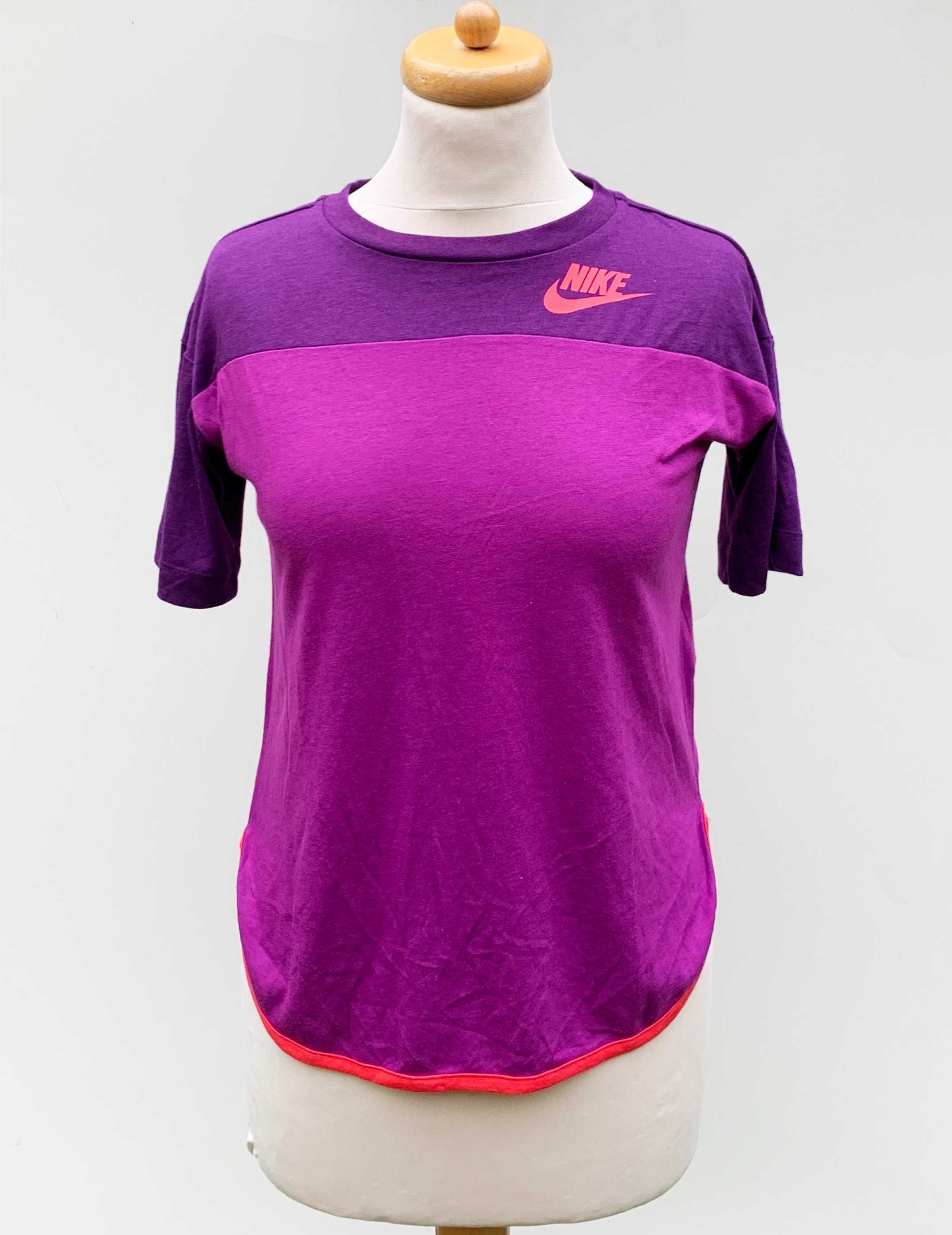 Bluzka Koszulka Nike Fioletowa Różowa L 146 156 cm 12 13 lat