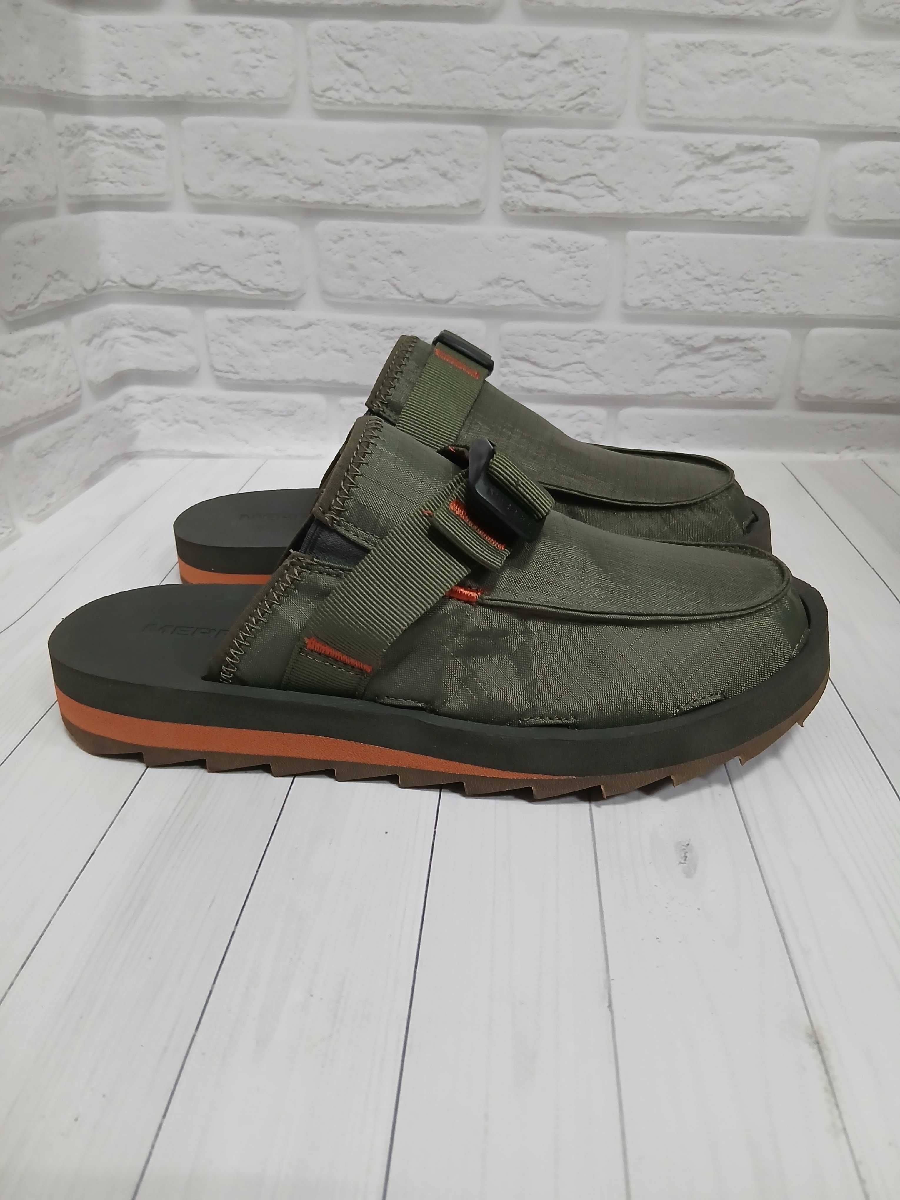 Сабо тапки шльопанці merrell alpine clog olive