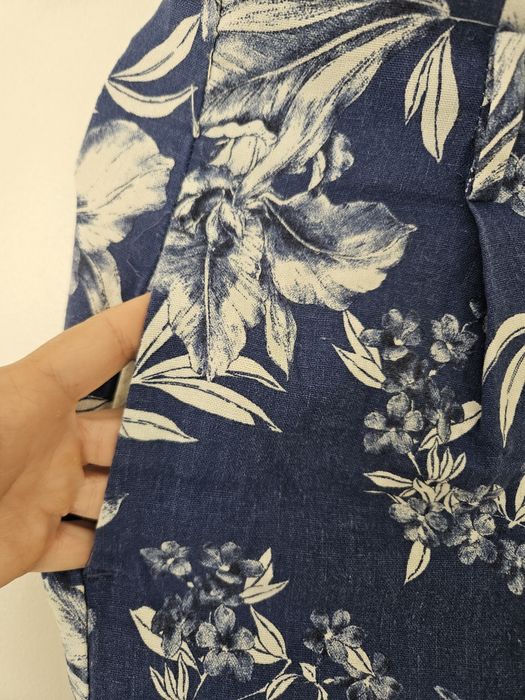 Niebieskie Bermudy szorty Zara kwieciste