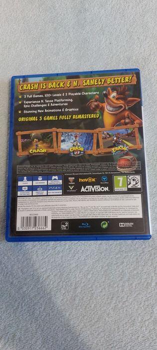 Gra Crash Bandicoot N Sane Trilogy na PlayStation 4 ps4 ps5
