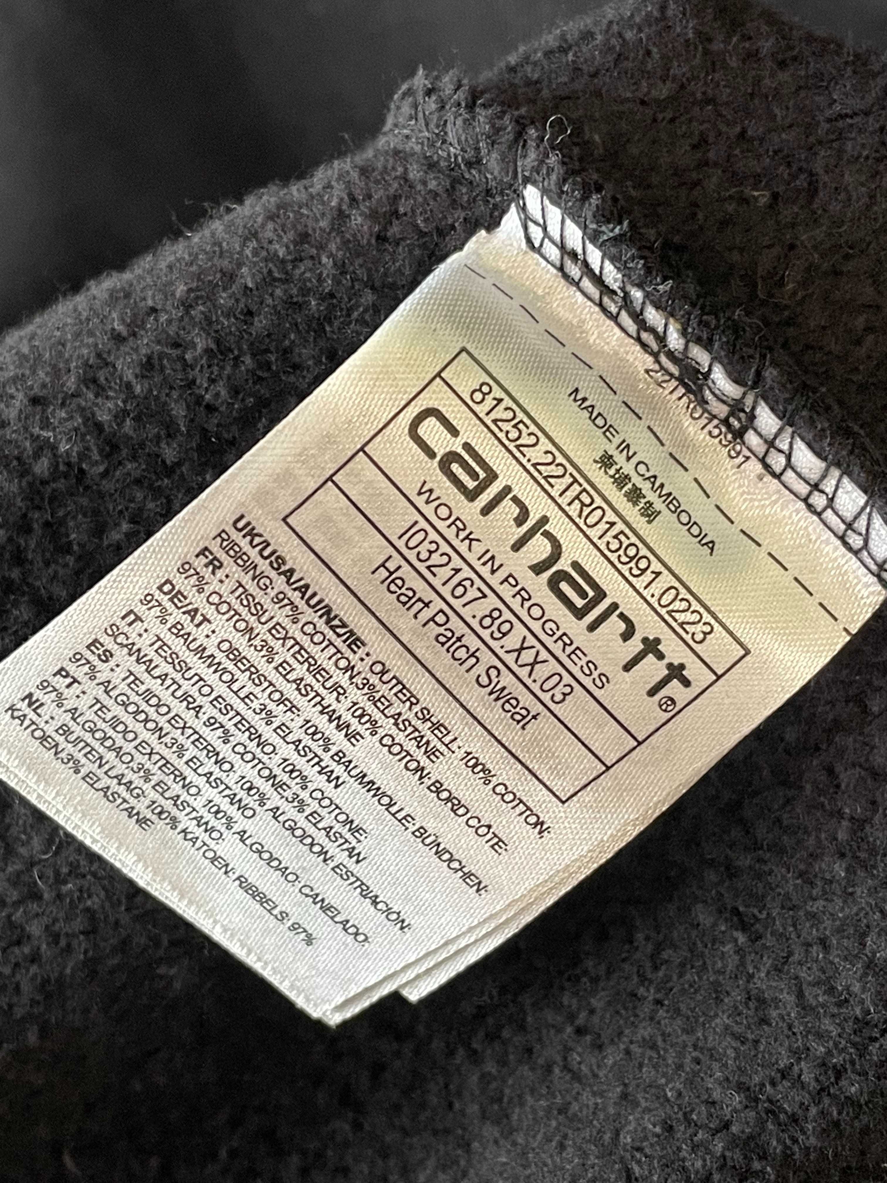 Світшот Carhartt WIP Heart Patch Sweat Black
