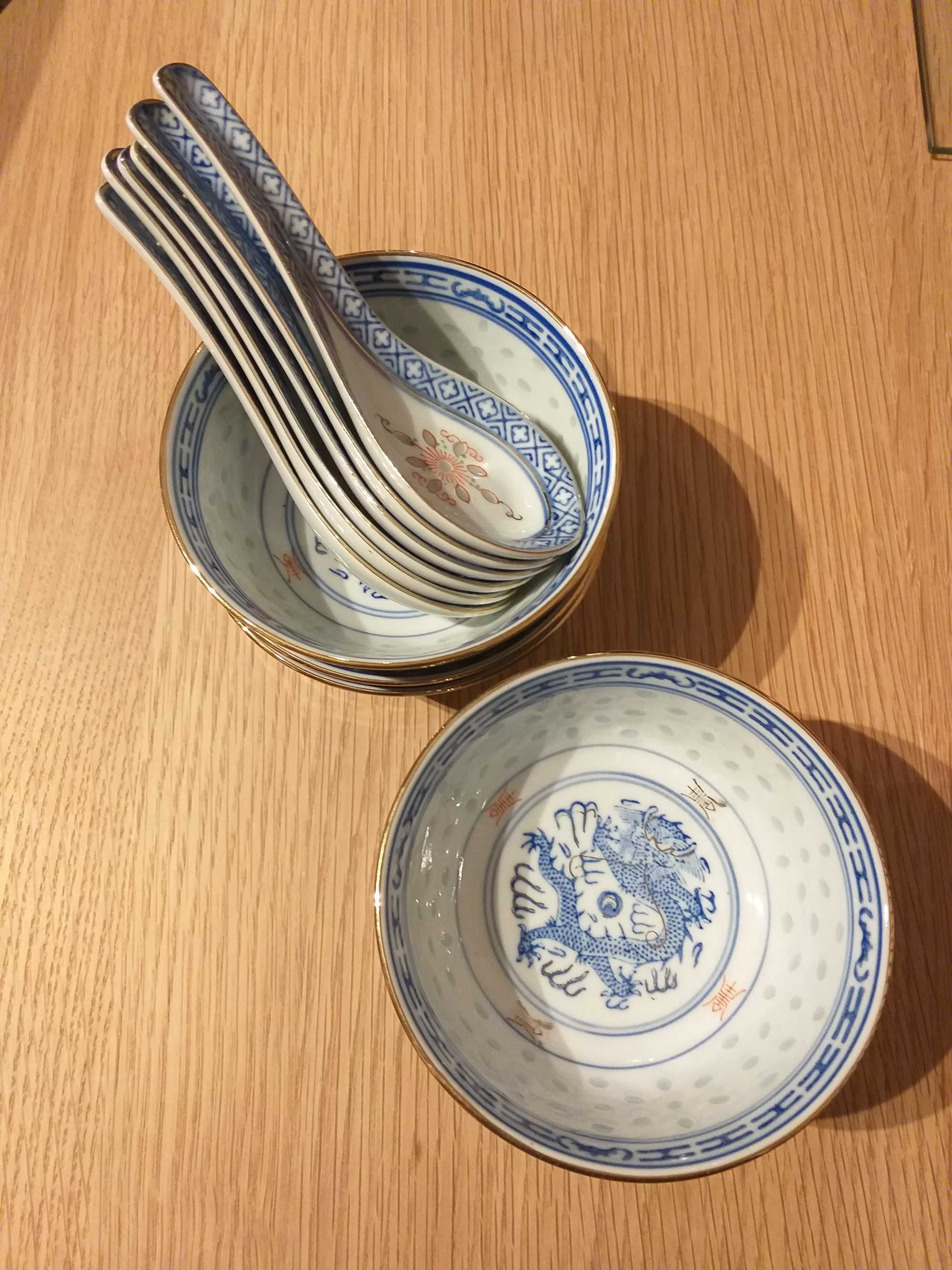 Taças com Colheres  Bago de Arroz (6+6)