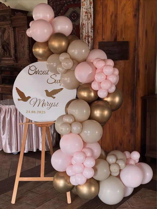 Ścianka balonowa- chrzest, urodziny i inne uroczystości