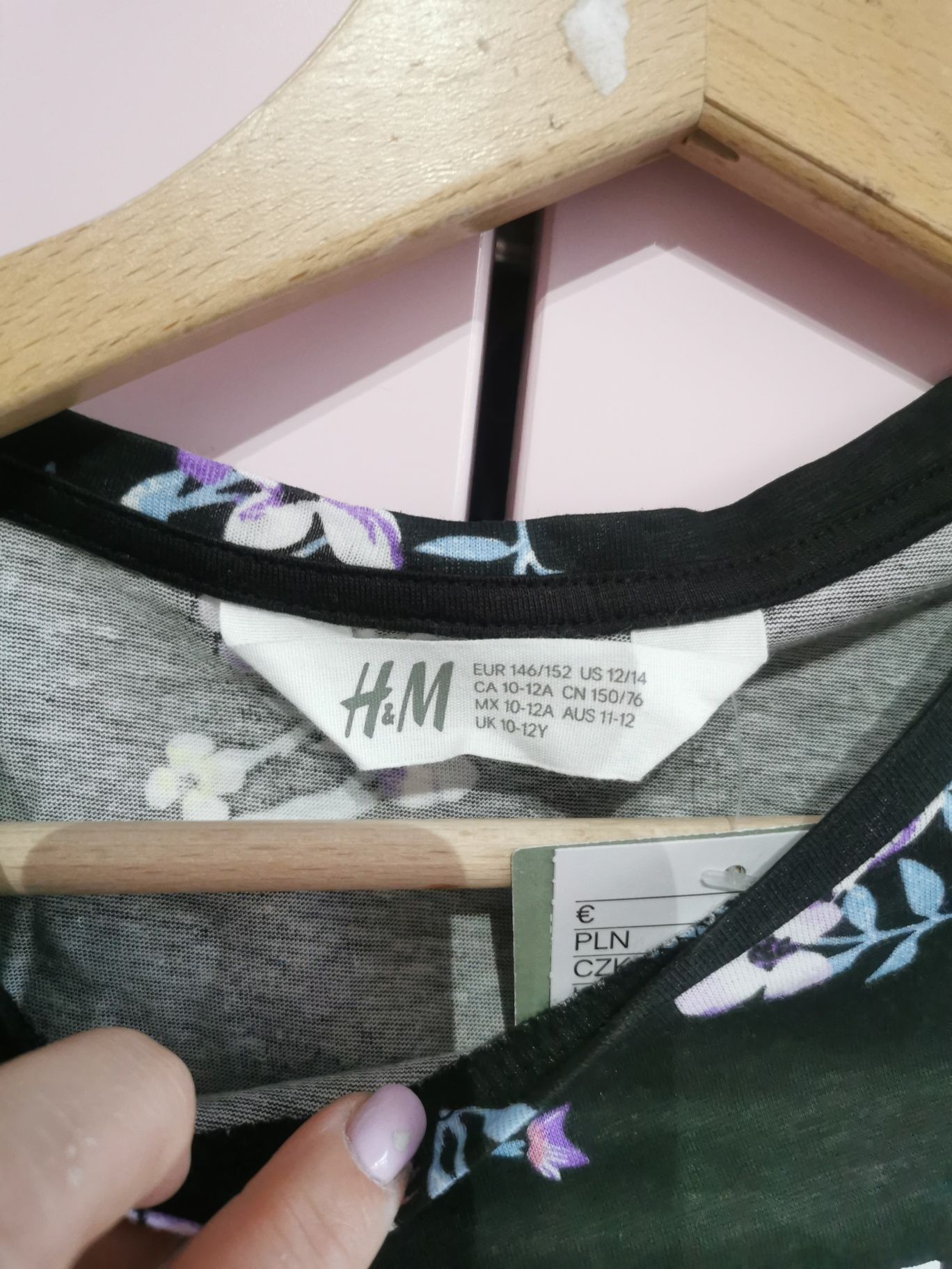 Nowa bluzka H&M 146 152 nowa krótki rękaw
