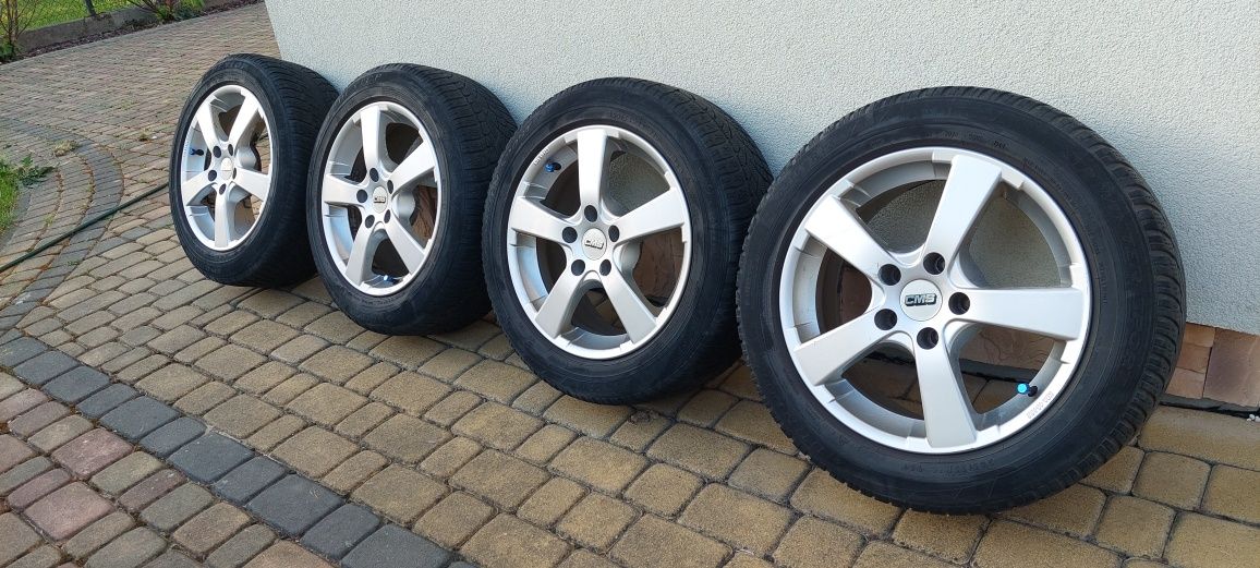 Alufelgi 16", audi A4 B6, B7, B8, opony zimowe Dunlop