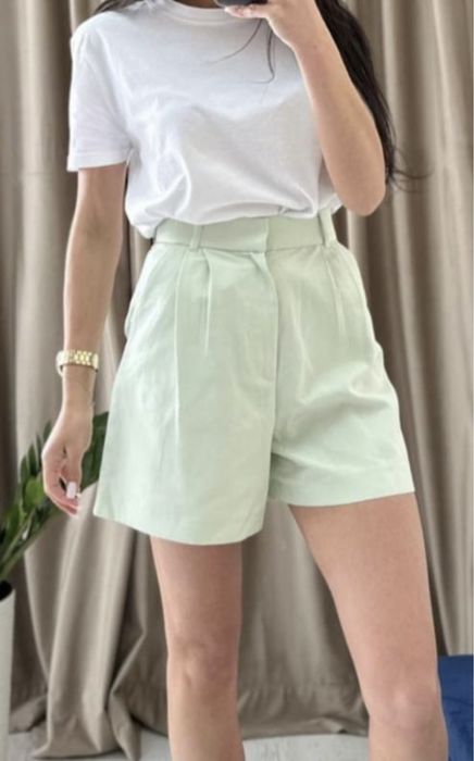 Лляні шорти бермуди zara, р. Хс
