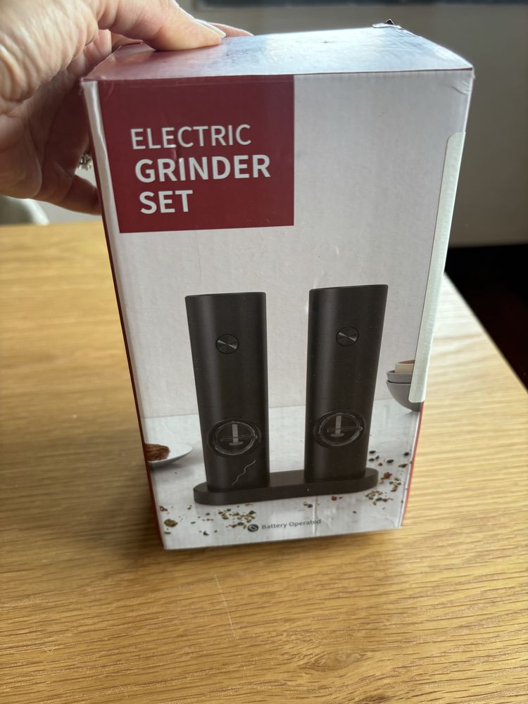 Novo conjunto moedor elétrico para sal e pimenta