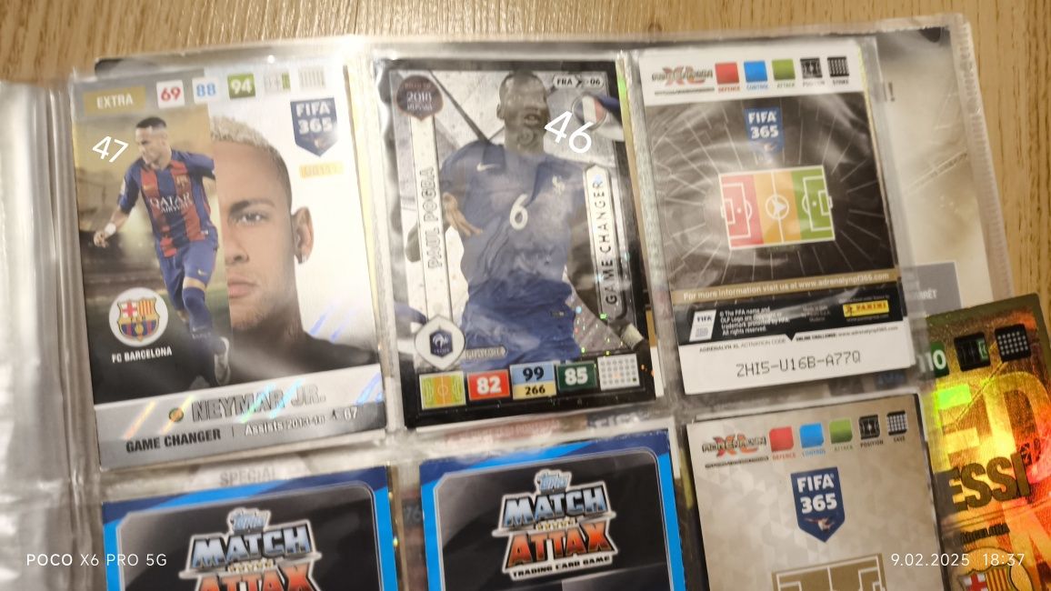 Karty kolekcjonerskie Panini Adrenalyn Messi Ronaldo Neymar Lewandowsk