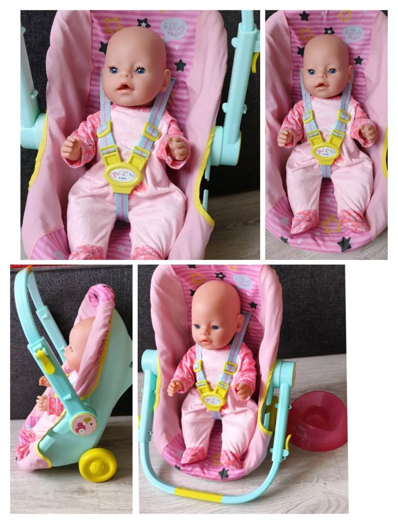 Wózek nosidełko fotelik baby Born z lalką