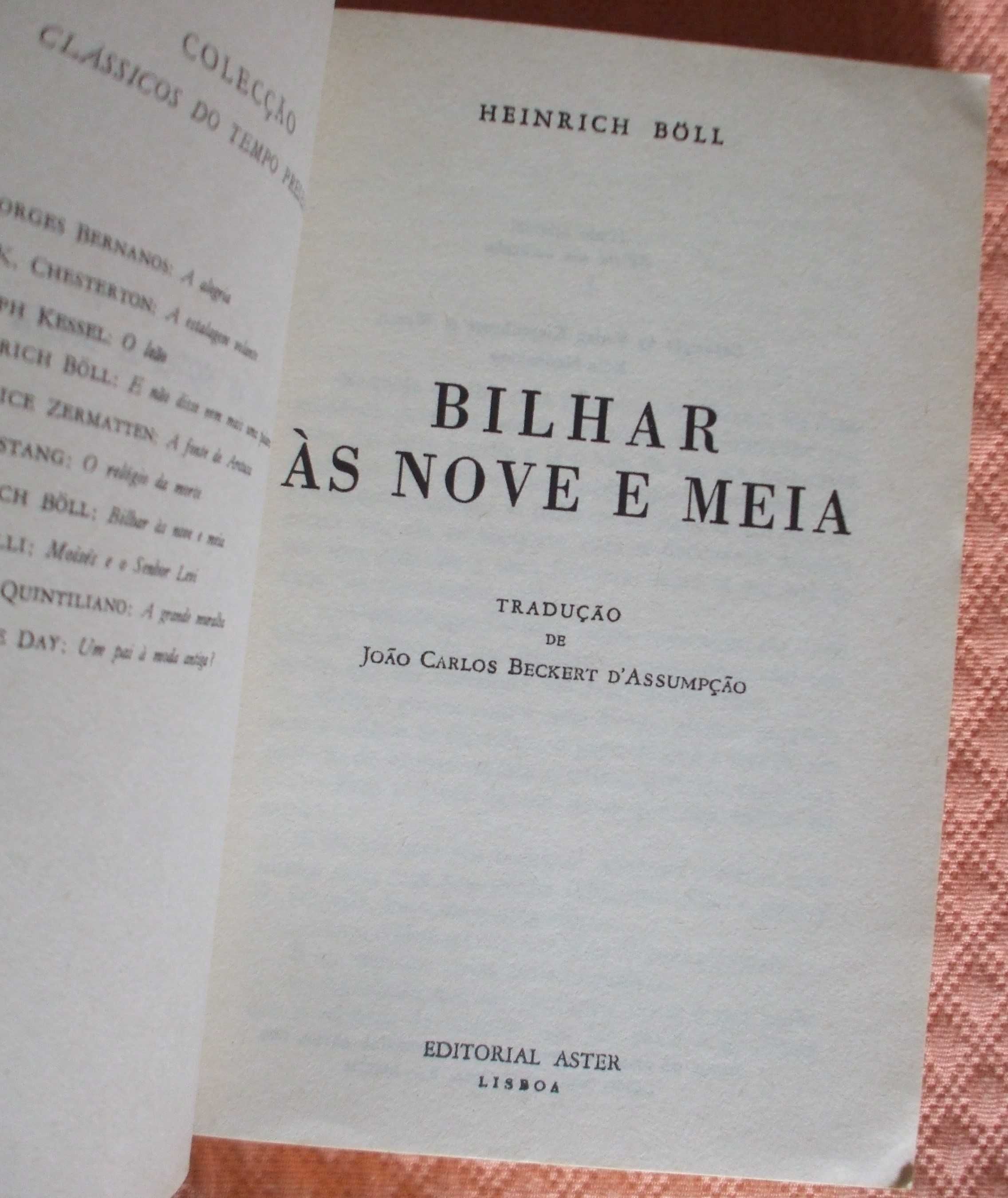 Bilhar às nove e meia, Heinrich Böll