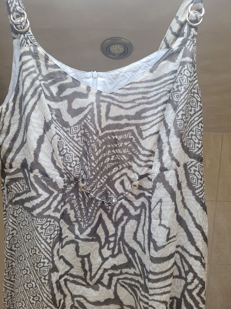 Gerry weber 42 sukienka jedwab panterka