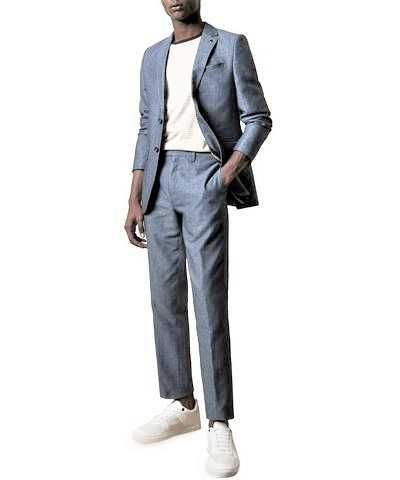 Чоловічий костюм із сумішевого льону