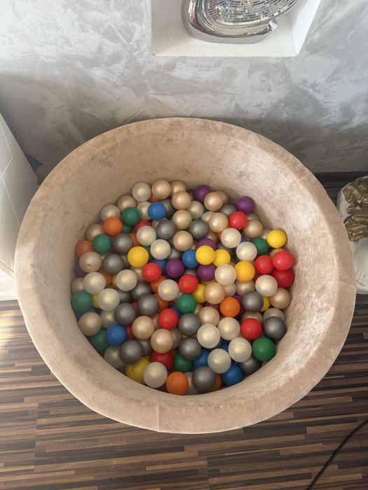 Misioo suchy basen z kulkami nowy welur jakosc premium