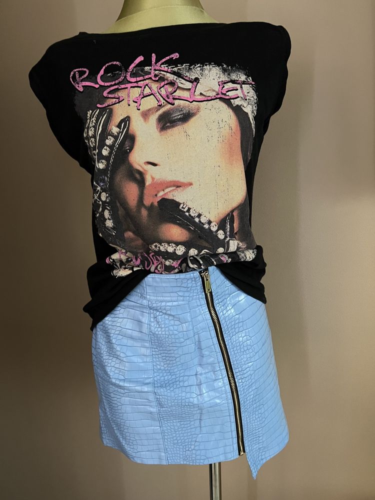 Bluzka czarna w rockowym stylu r. S/M